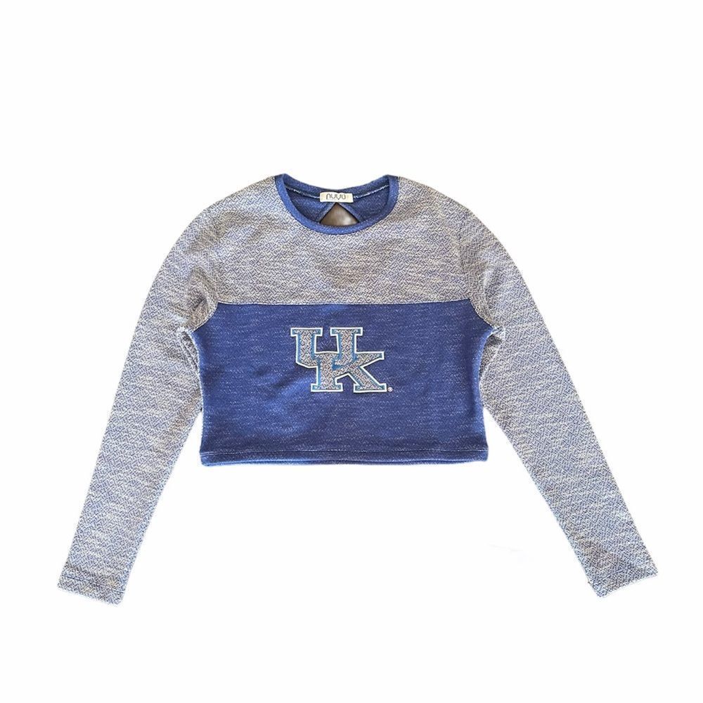 NWT UK Wildcats Kentucky blue terry crop top small